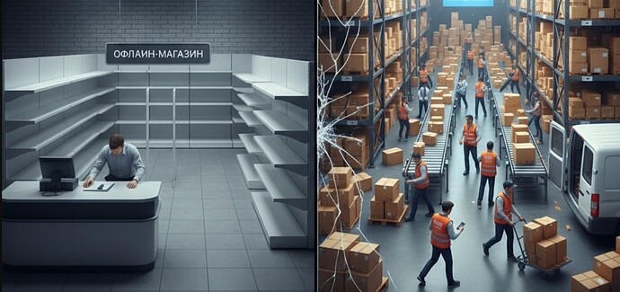 Офлайн-магазины теряют покупателей: 20% оборотов ушли на маркетплейсы